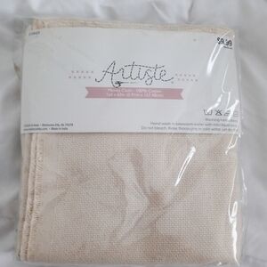 artis Cream Monk's Cloth 100% Cotton Fabric Panel
